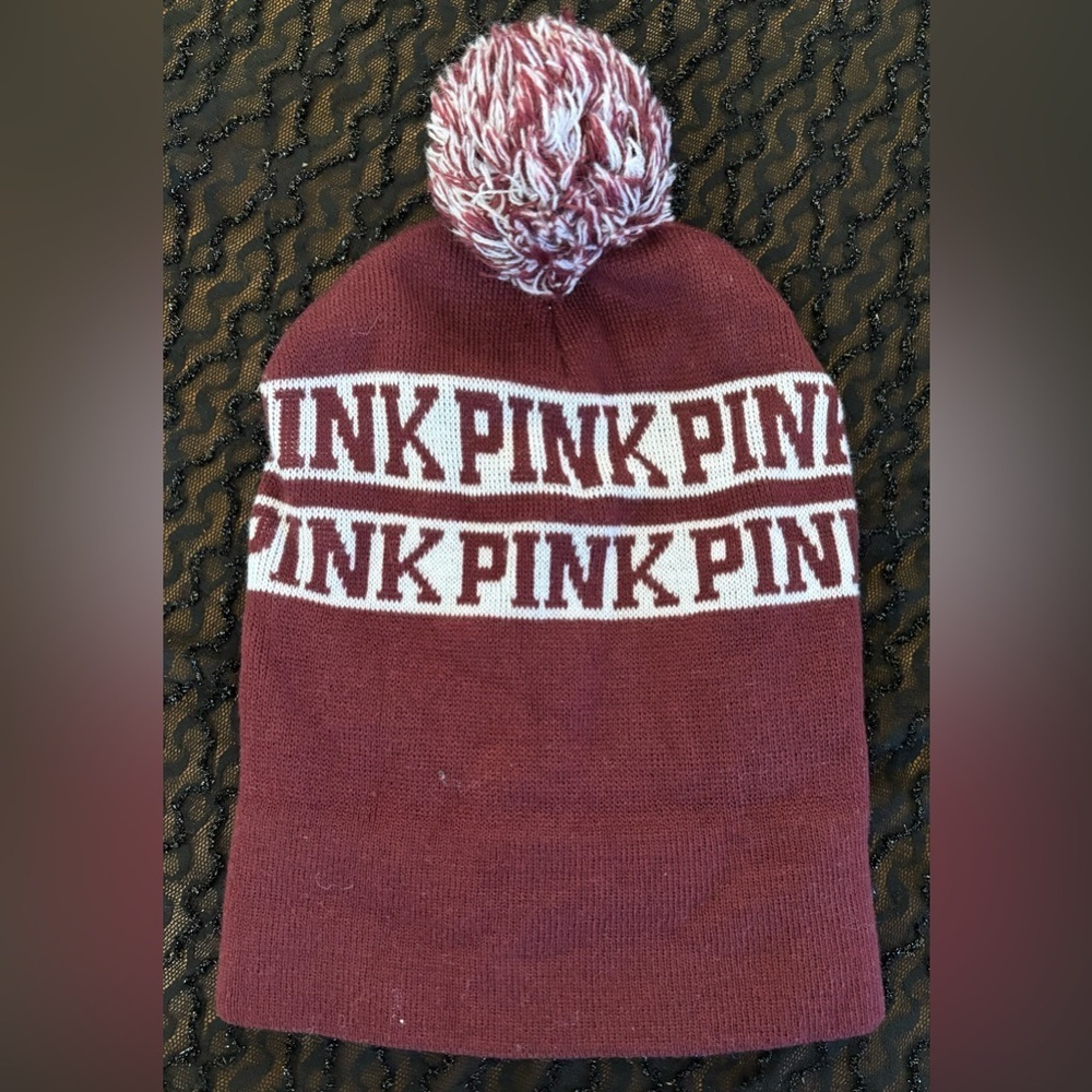 PINK Victoria’s Secret Pom winter hat one size
